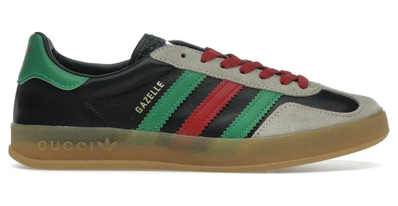 adidas x Gucci Gazelle Black Green Red (726487 AAA43 9549)
