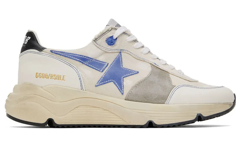 Golden Goose Off-White & White Running Sole Spezzata Low-Top Sneakers (GMF00215.F002527.10897)