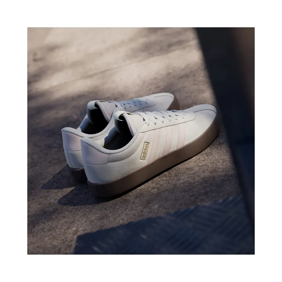 adidas VL Court 3.0 Off White Wonder Quartz Gold Metallic (JR0954)