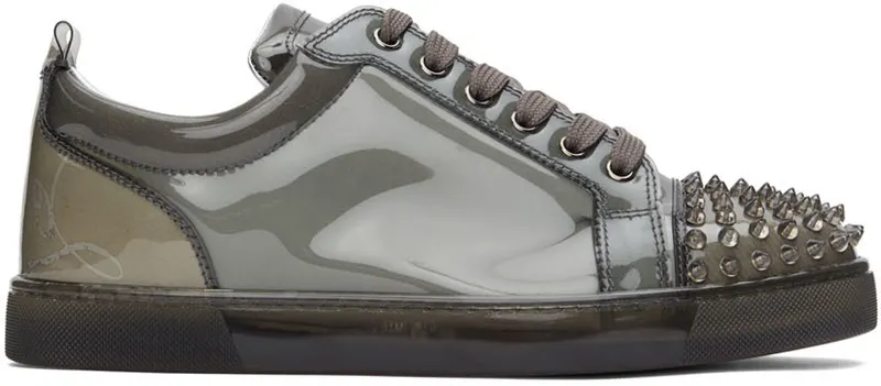 Christian Louboutin Gray Louis Junior X Ray Low-Top (1221013)