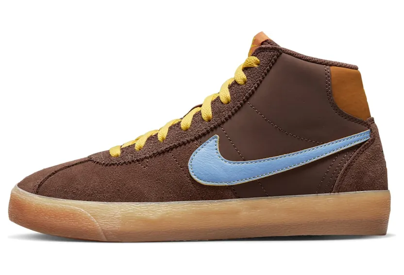 Nike SB Bruin High Premium Light Chocolate/Monarch/Gum Light Brown/Light Blue (DX4325-200)