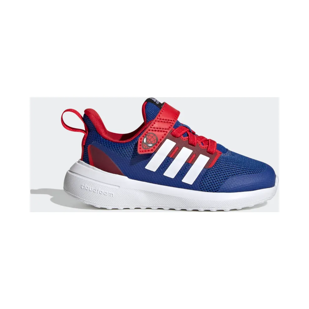 Adidas adidas x Marvel FortaRun 2.0 Spider-Man Cloudfoam Sport Running Elastic Lace Top Strap Royal Blue / Cloud White / Better Scarlet (HP9000)