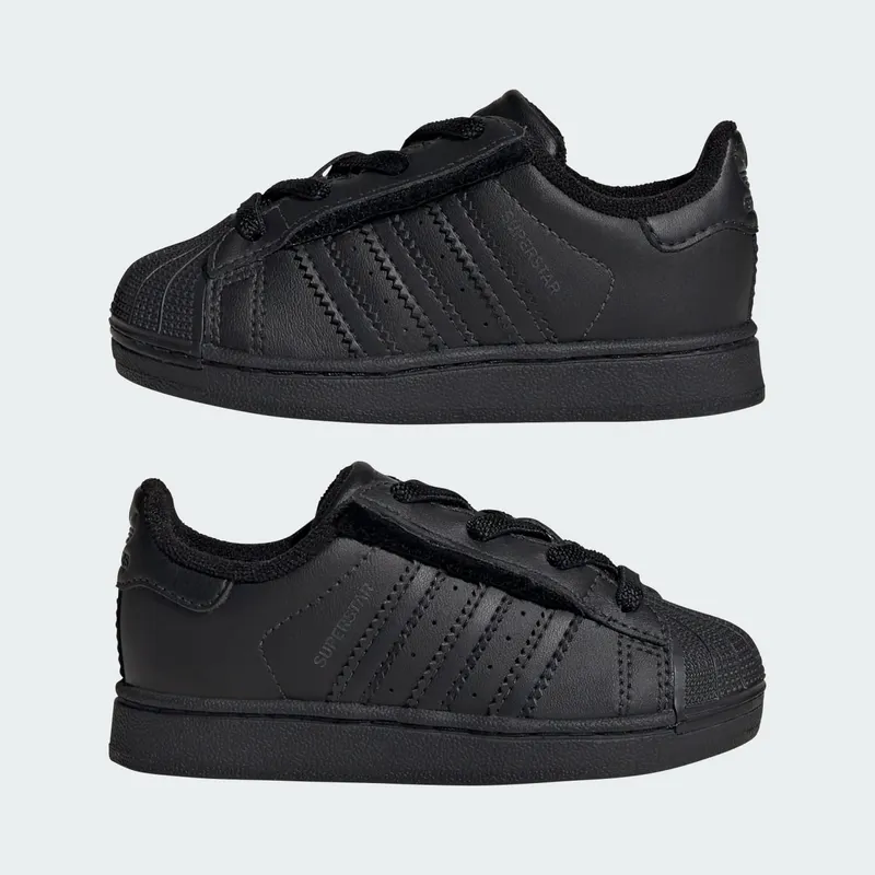 Adidas Superstar II Elastic Lace Kids Core Black / Core Black / Core Black (JR9415)