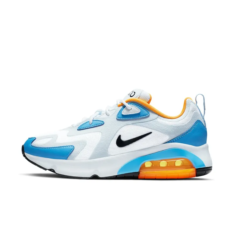 Nike Air Max 200 White University Blue (W) White/Half Blue-University Blue-Black (AT6175-101)
