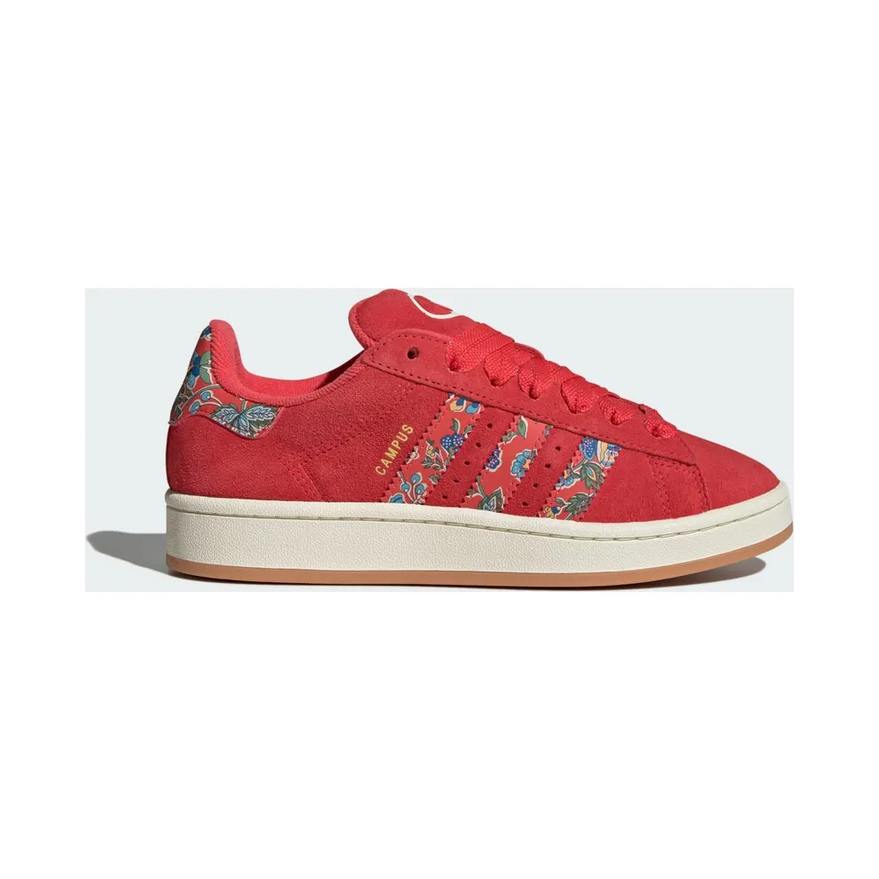 Adidas Campus 00s x Liberty London Semi Lucid Red / Cream White / Gold Metallic (JS1330)