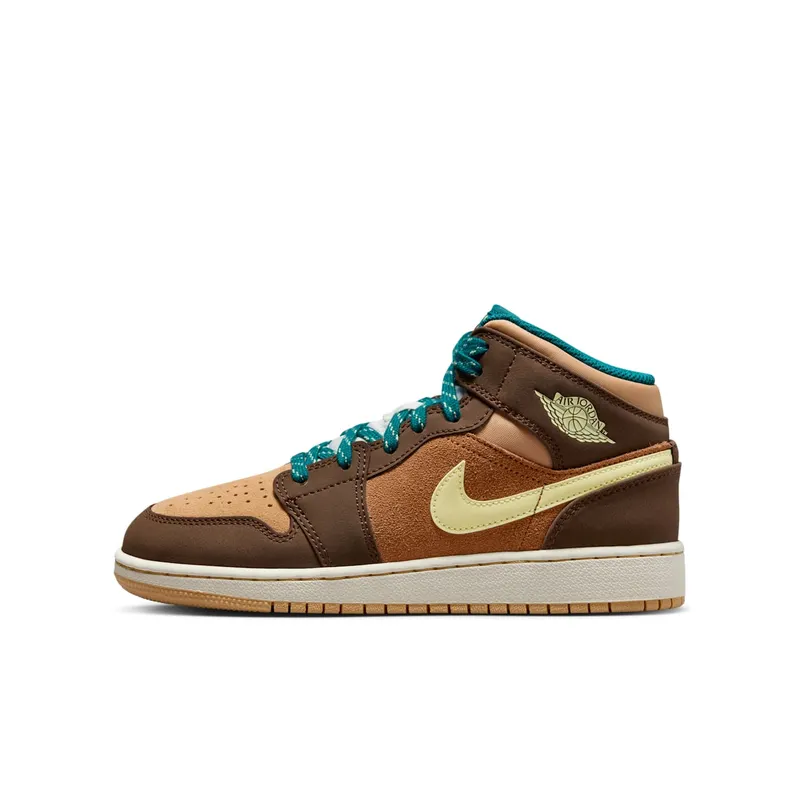Nike Air Jordan 1 Mid SE Cacao Wow (GS) (DZ6335-200)