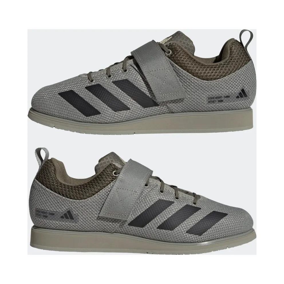 adidas Powerlift 5 Silver Pebble Core Black Olive Strata (HQ3529)