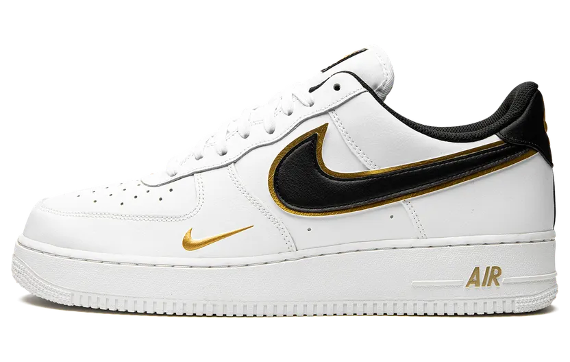 Nike Air Force 1 07 LV8 Double Swoosh White Metallic Gold (DA8481-100)