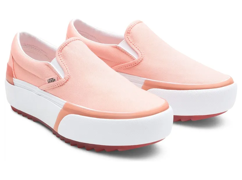 VANS Pastel Classic Slip-on Stacked Schoenen (Roze)