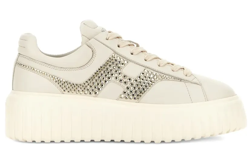 Hogan H-Stripes sneakers – Beige (HXW6450FO60N4O)