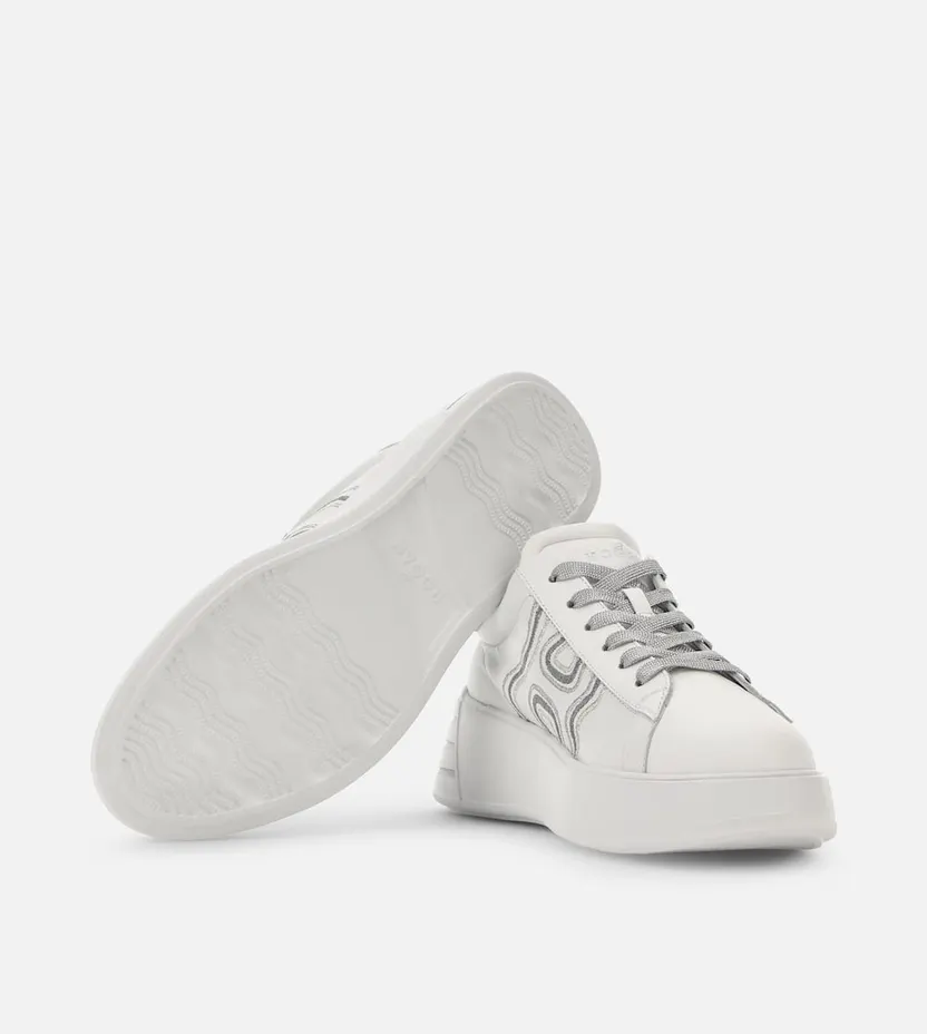 Sneakers Hogan Rebel Silver White (HXW5640ER20JY00351) (4)