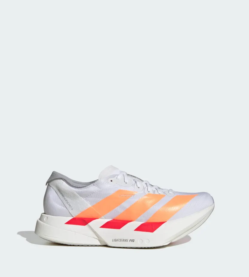 Adidas Adizero Adios Pro 4 Cloud White / Beam Orange / Lucid Red (JR7087)