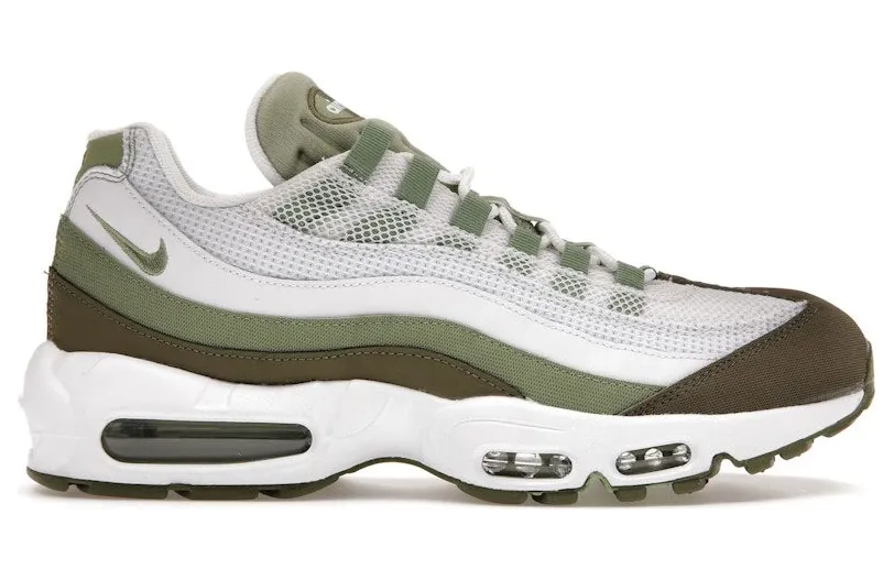 Nike Air Max 95 White Medium Olive Oil Green (FD0780-100)
