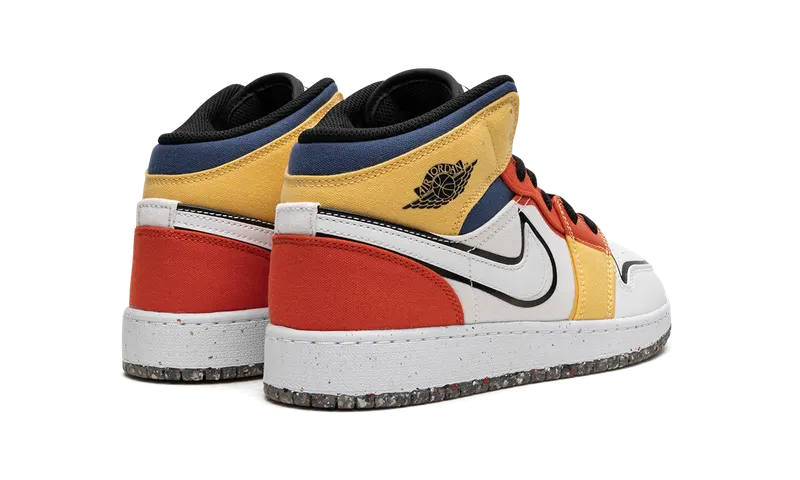 Air Jordan 1 Mid SE GS “Multi-Color Canvas” (DV1316-100)