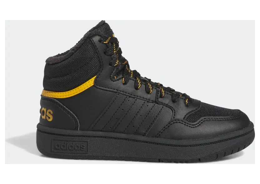 Adidas Hoops Mid 3.0 Kids Core Black / Core Black / Preloved Yellow (IF7736)