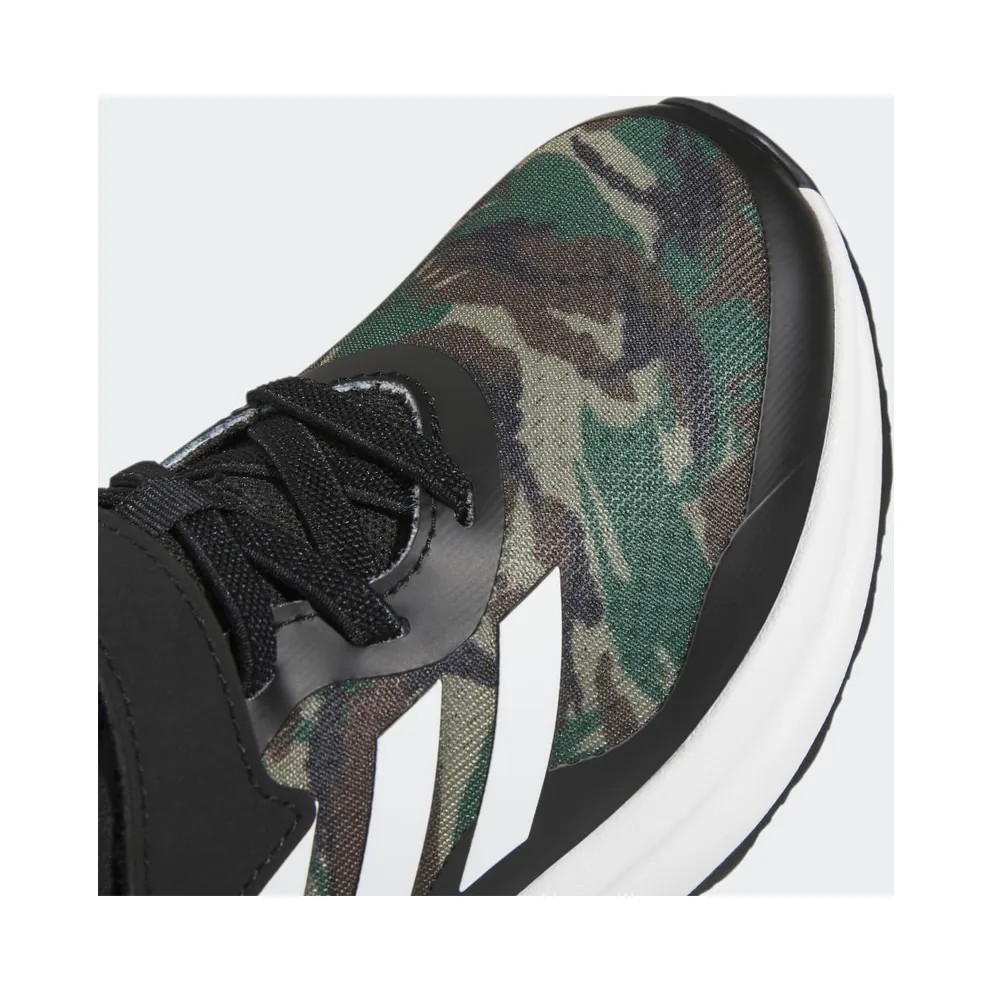 Adidas FortaRun Sport Running Lace and Top Strap Core Black / Cloud White / Green Oxide (GV9473)