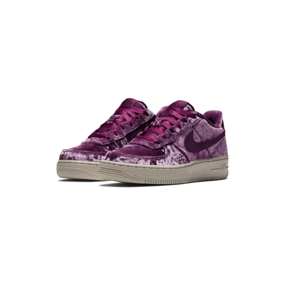 Nike Air Force 1 Low Crushed Velvet (GS) Tea Berry/Tea Berry-Bordeaux (849345-601)