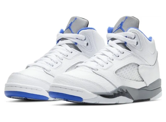 Jordan 5 Retro White Stealth (2021) (PS) (440889-140)