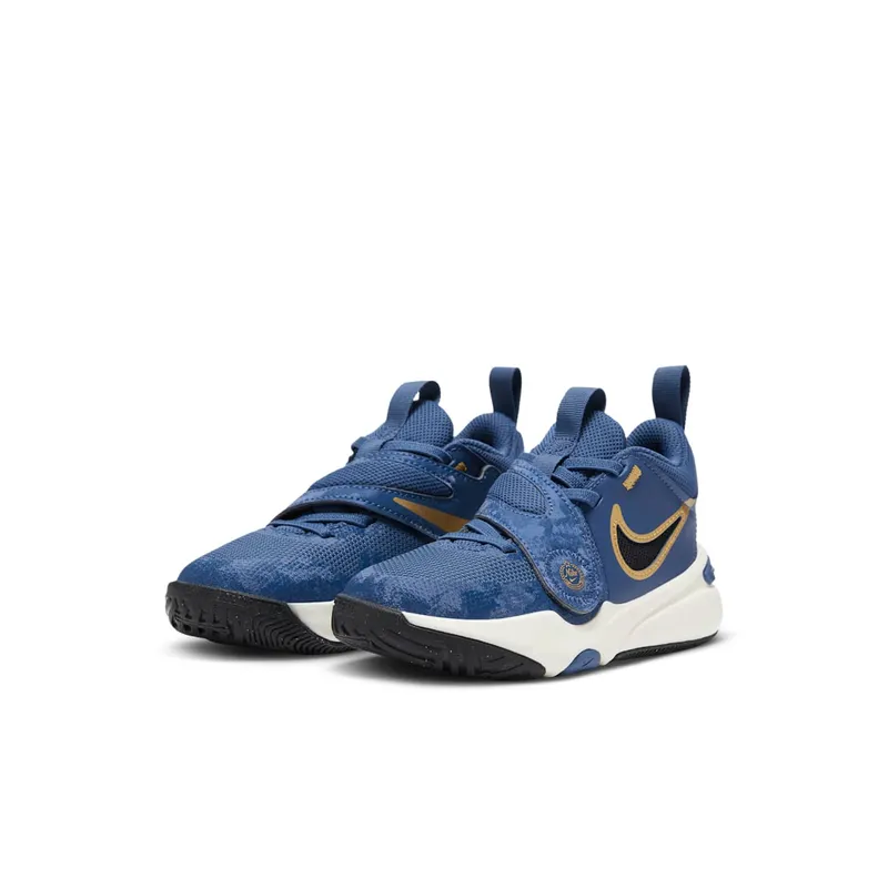 Nike Team Hustle D 11 Mystic Navy Pale Ivory Metallic Gold Black (FZ7296-400)