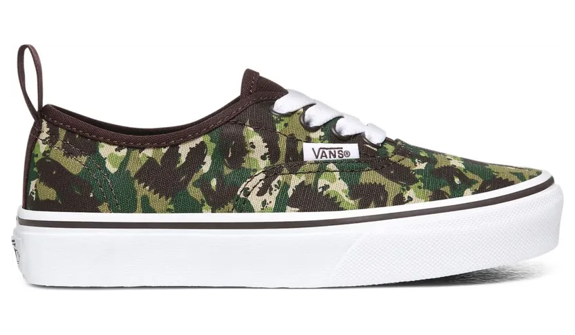 VANS Animal Camo Elastic Lace Authentic Kinderschoenen (Groen)