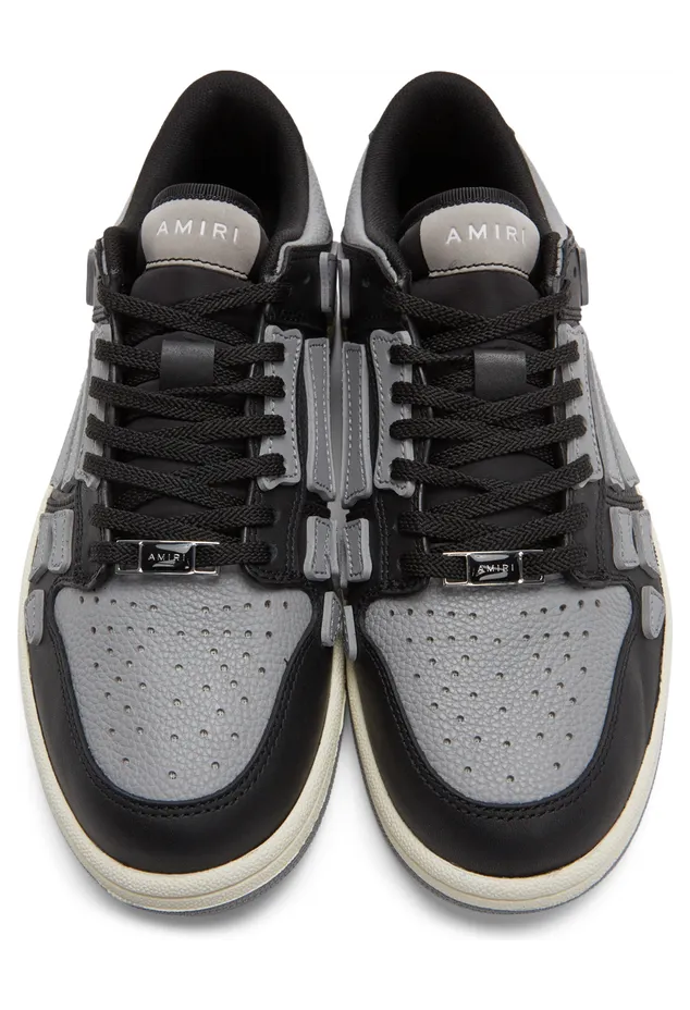 AMIRI Black & Grey Low Skel Top Sneaker (SS22MFS003) (5)
