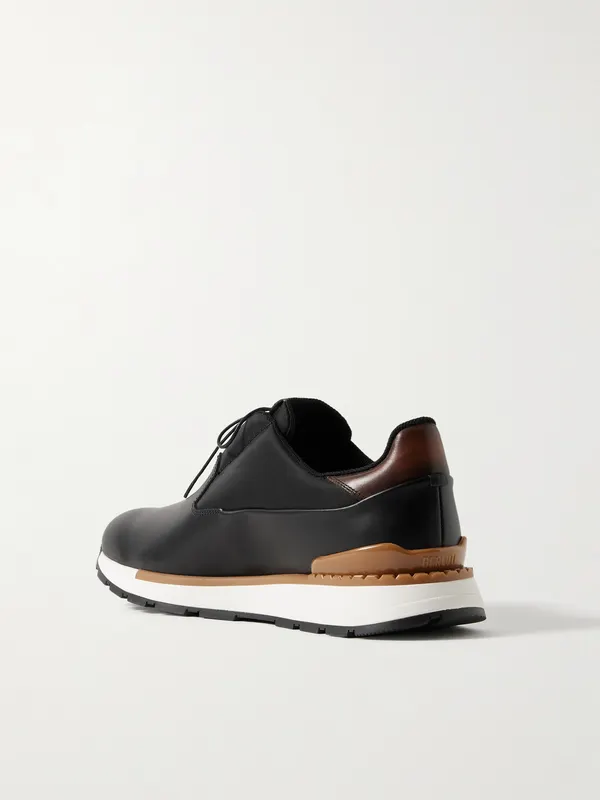 Berluti Fast Track Torino Leather and Shell Black (S6318-001)