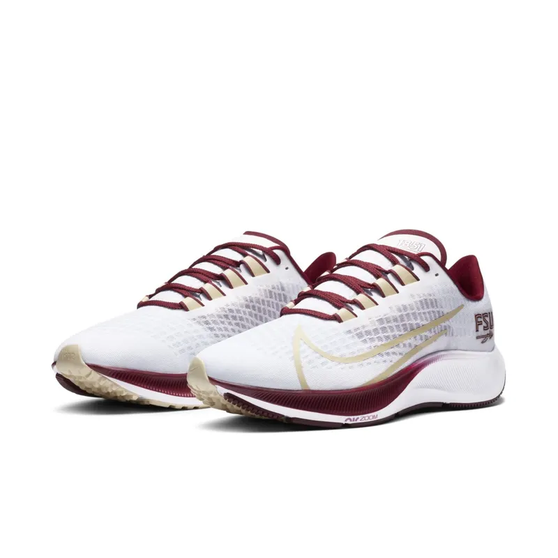 Nike Air Zoom Pegasus 37 Florida State White/Pure Platinum-Team Maroon-Team Gold (CZ5377-100)