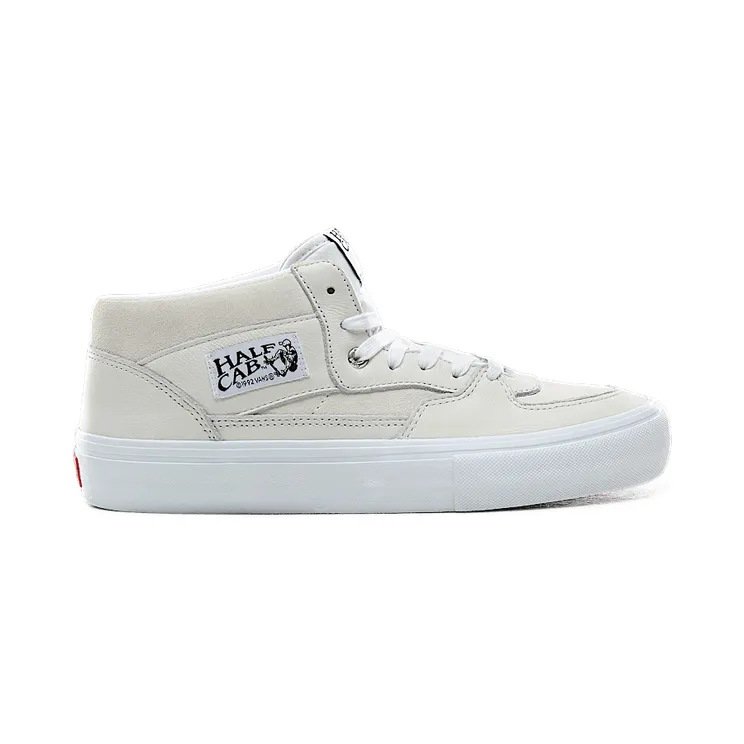 VANS Leren Half Cab Pro Schoenen (Wit)