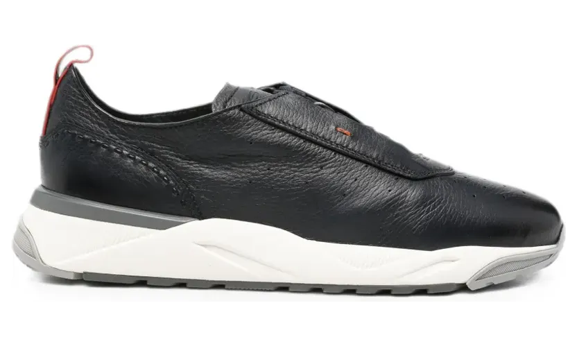 Santoni Perforierte “Black” (MBIM22073BGRTEVU)