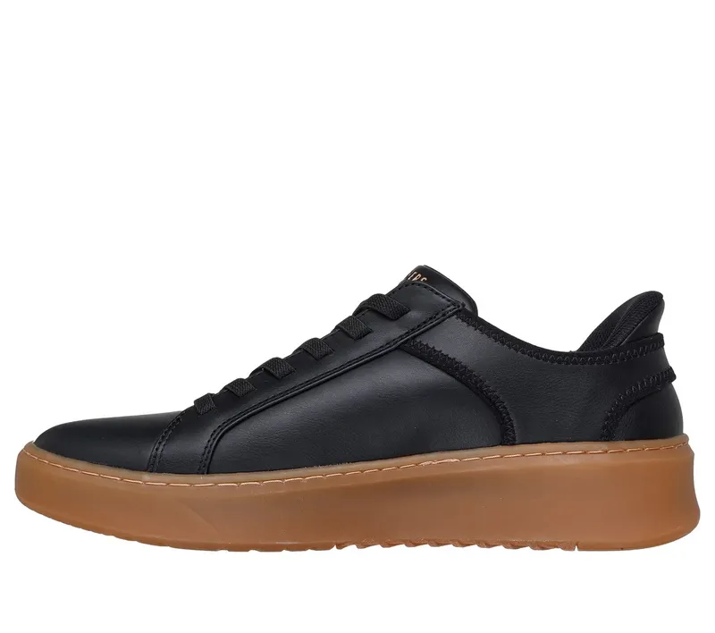Skechers Slip-ins: Court Break – Double Vented Sneaker Black/Natuurlijk