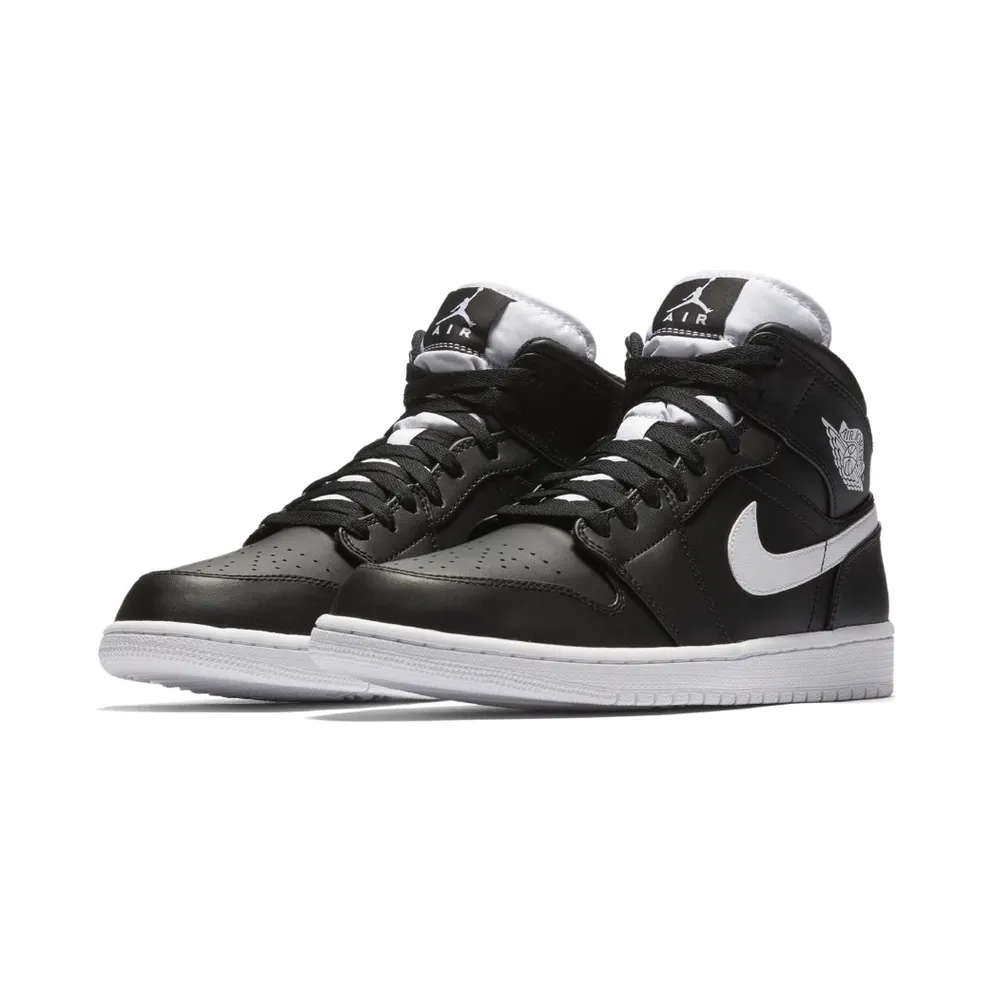 Jordan 1 Retro Mid Black White Black/White-White (554724-038)