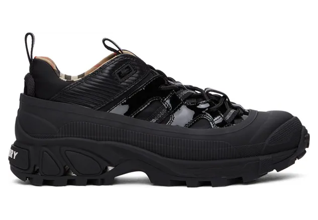 Burberry Black Patent Arthur Sneakers (8035440)