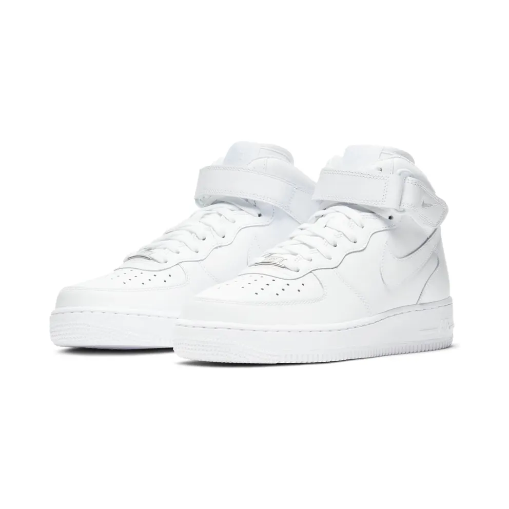Nike Air Force 1 Mid Triple White (W) (DD9625-100/366731-100)