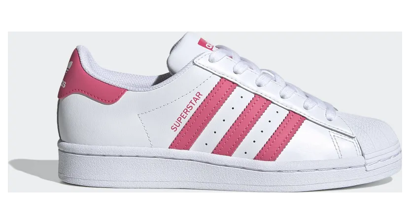 adidas Superstar Schuh Cloud White / Super Pink / Core Black (FW0773)
