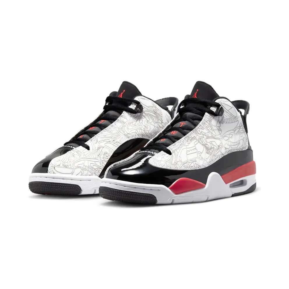 Jordan Dub Zero White Black Fire Red (DV1360-162)