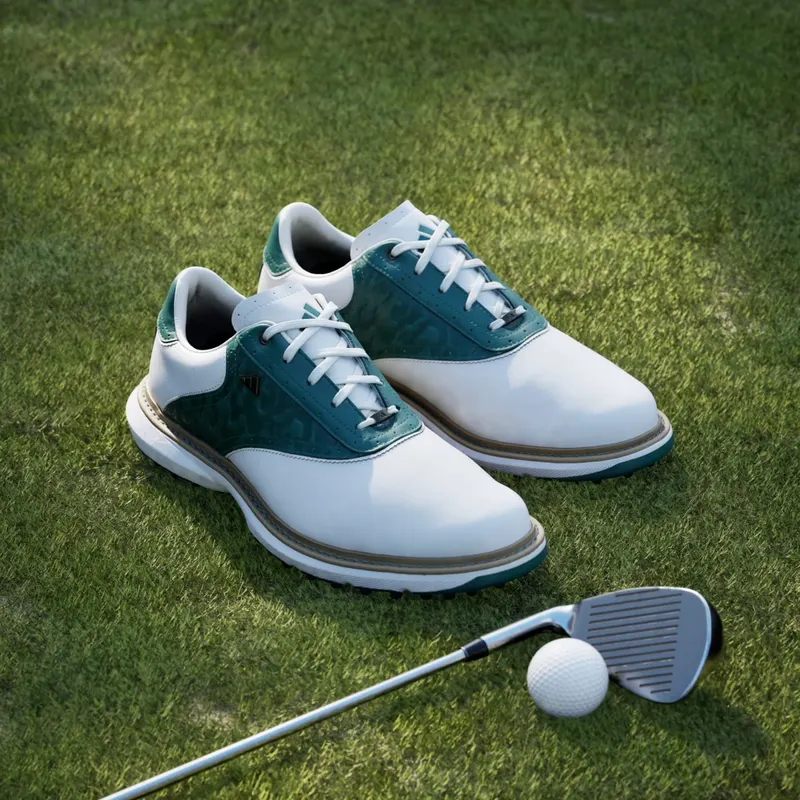 Adidas MC70 SPIKELESS Golf Shoes Cloud White / Collegiate Green / Off White (JQ3494)