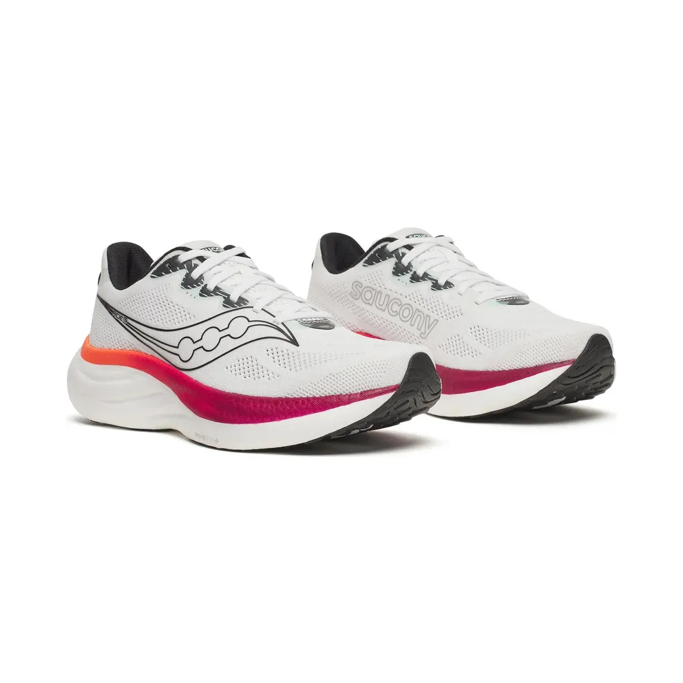 SAUCONY Ride 19 “White / Crimson” (S21055-172)