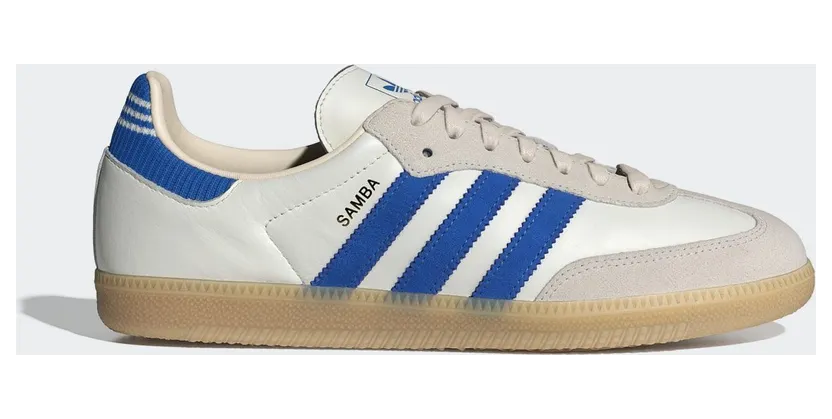 Adidas SAMBA OG SCHOENEN Cloud White / Blue / Gum (IH6821)