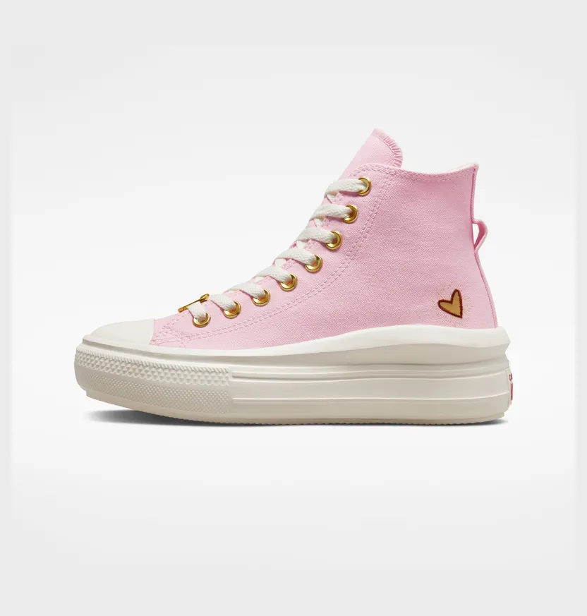 Converse Chuck Taylor All Star Move Platform Hearts Sunrise Pink/egret