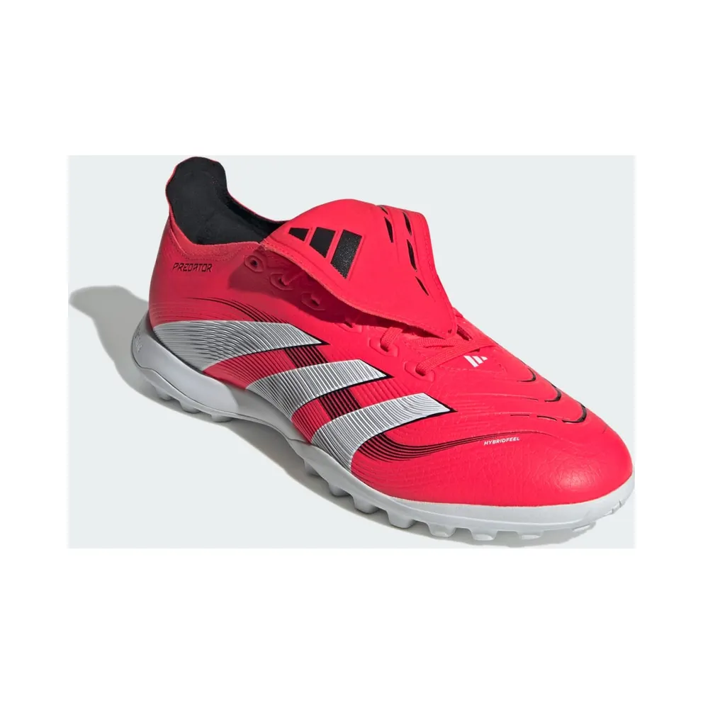adidas Predator League Fold-over Tongue Turf Boots “Lucid Red / Cloud White / Core Black” (JS0384)