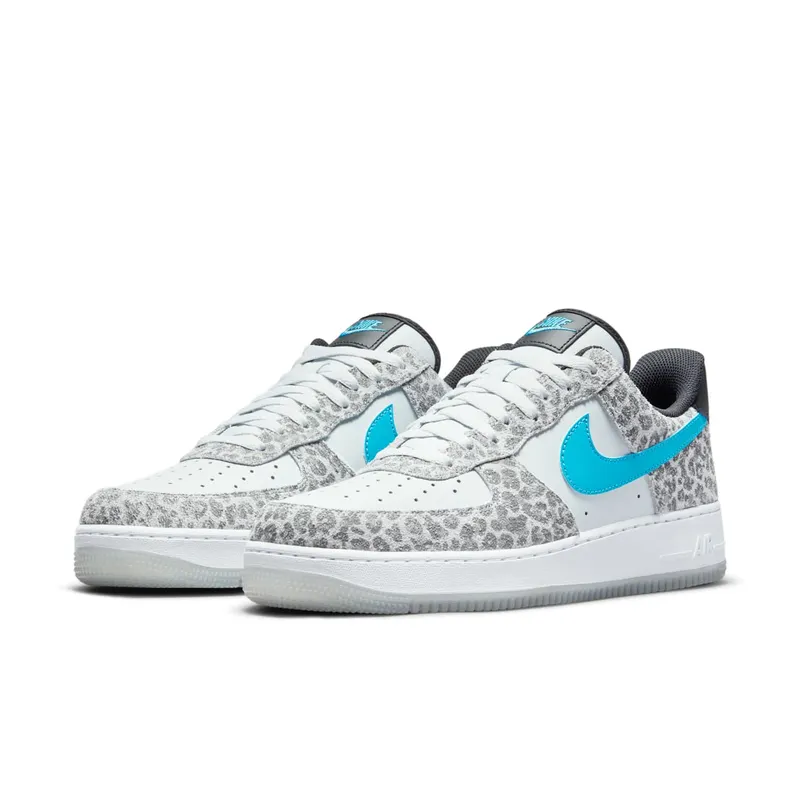 Nike Air Force 1 07 Low ‘Leopard’ Blue (2021) (DJ6192-001)