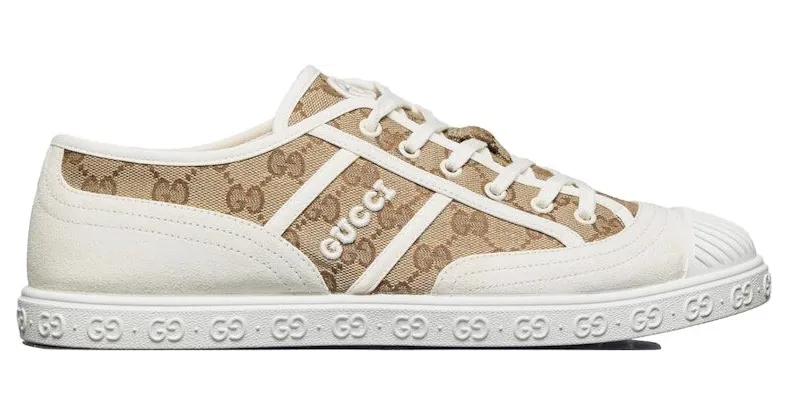 Gucci GG Canvas Trainer White Beige Monogram (759055 FAC19 9756)
