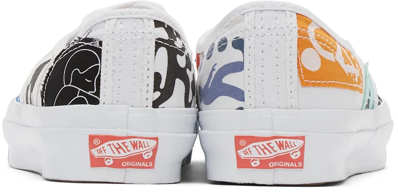 Vans White Geoff McFetridge Edition OG Authentic LX Sneakers (VN0A4BV991V)