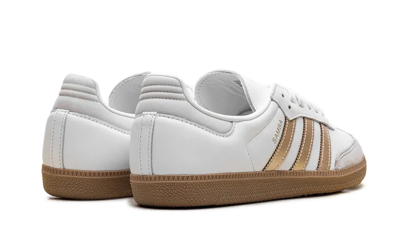 Adidas Samba OG “White Wonder Gold Metallic” (IH9127)