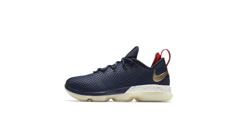 Nike LeBron XIV Low Midnight Navy/Metallic Gold Midnight Navy/Metallic Gold (878636-400)