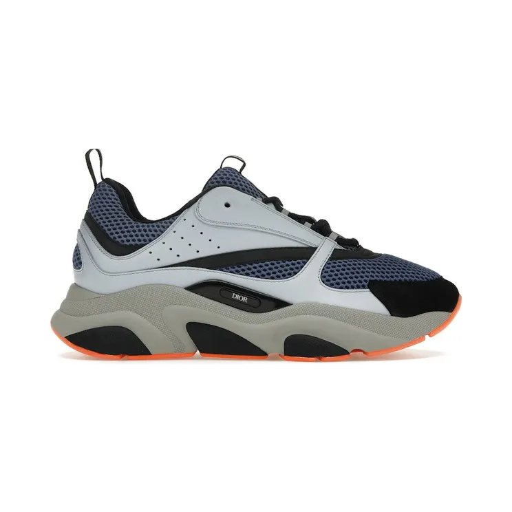 Dior B22 Blue Technical Mesh Light Blue Grey Orange (3SN231YRK_H568)