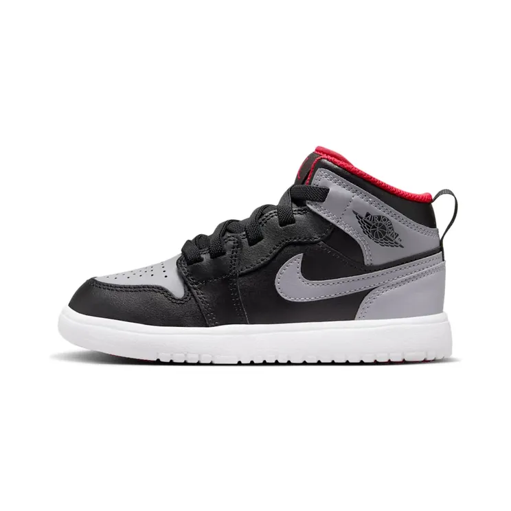 Jordan 1 Mid ALT “Black / Fire Red / White / Cement Grey” (DR9745-006)
