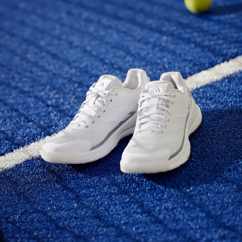 Adidas Crazyquick Lightstrike Padelschoenen Cloud White / Cloud White / Zero Metalic (JR4659)