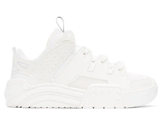 GCDS White Slim Skate Sneakers (SS21M010007)
