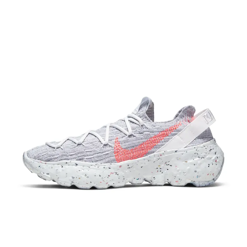 Nike  Space Hippie 04 Summit White Hyper Crimson (W) Summit White/Hyper Crimson-Vast Grey-White (CD3476-100)